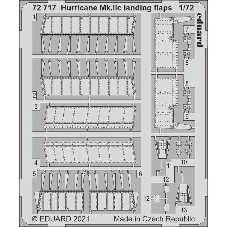 【新製品】72717 1/72 ホーカー ハリケーン Mk.IIc ランディングフラップ(ズべズダ用)