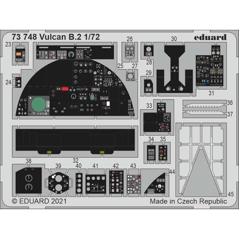 【新製品】73748 塗装済 1/72 アブロ バルカン B.2 エッチングパーツ (エアフィックス用)