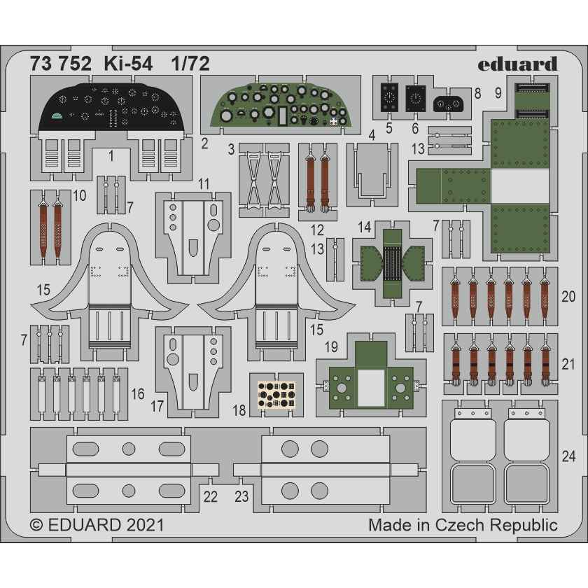 【新製品】73752 塗装済 1/72 立川 一式双発高等練習機 丙型 エッチングパーツ(スペシャルホビー用)