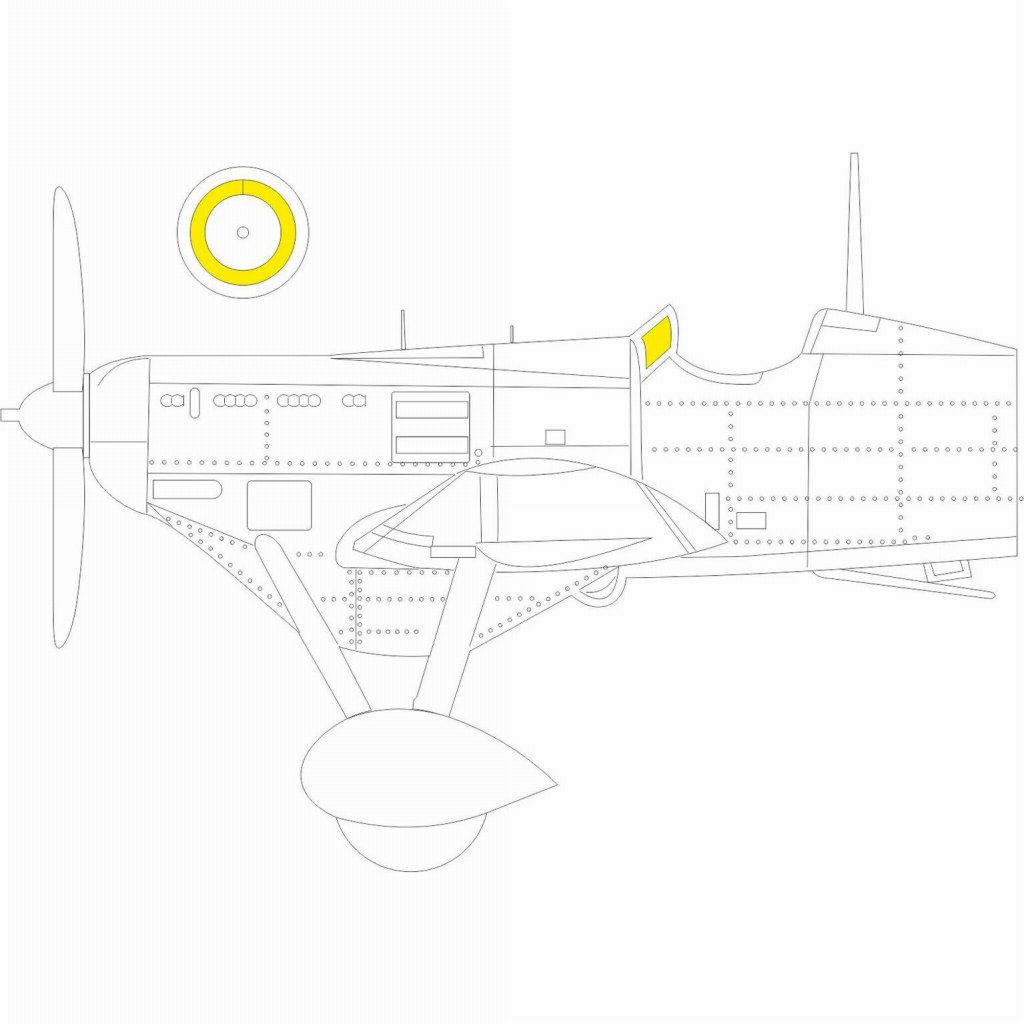 【新製品】JX281 1/32 デヴォアティーヌ D.510 塗装マスクシール (ドラウィングス用)