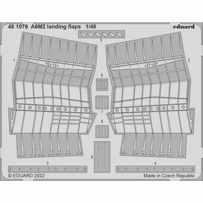 【新製品】481076 1/48 A6M2 零戦 ランディングフラップ (エデュアルド用)