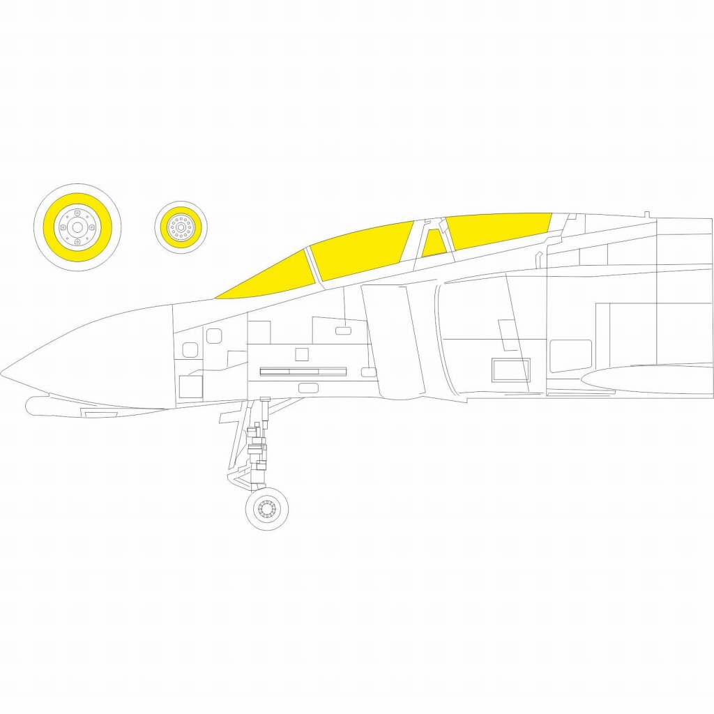 【新製品】CX621 1/72 マクドネル・ダグラス F-4D ファントムII 塗装マスクシール (ファインモールド用)