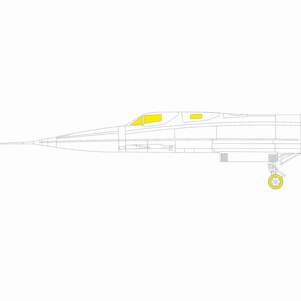 【新製品】EX836 1/48 ロッキード SR-71A ブラックバード 塗装マスクシール (レベル用)