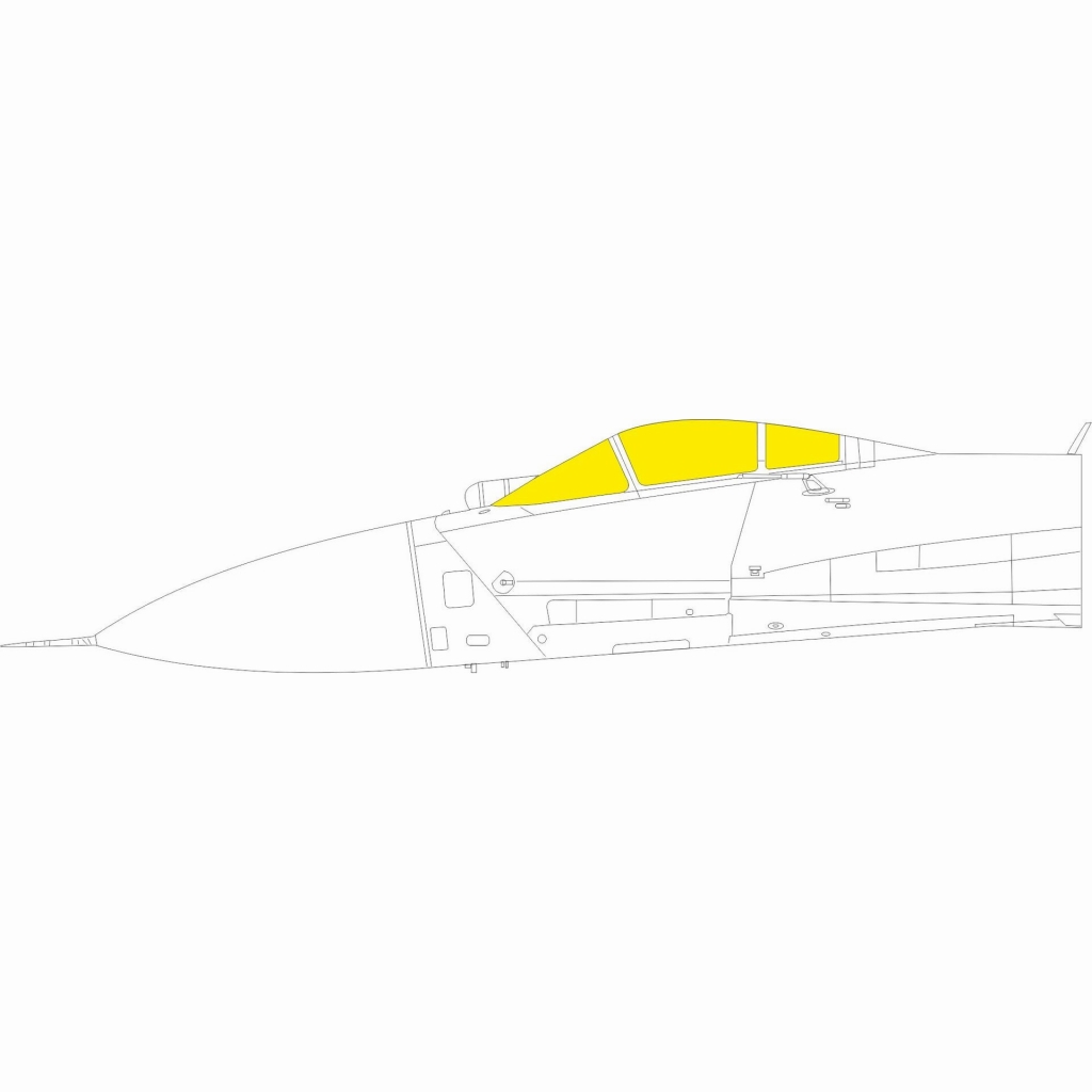 【新製品】EX838 1/48 スホーイ Su-27 フランカー 塗装マスクシール (グレートウォール用)