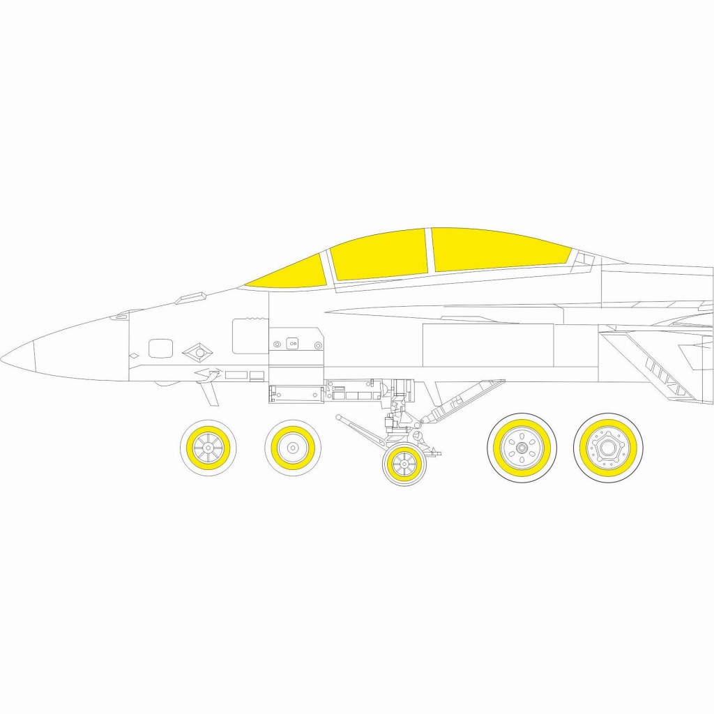 【新製品】EX841 1/48 ボーイング F/A-18F スーパーホーネット ｢T-フェース｣両面塗装マスクシール(モンモデル用)