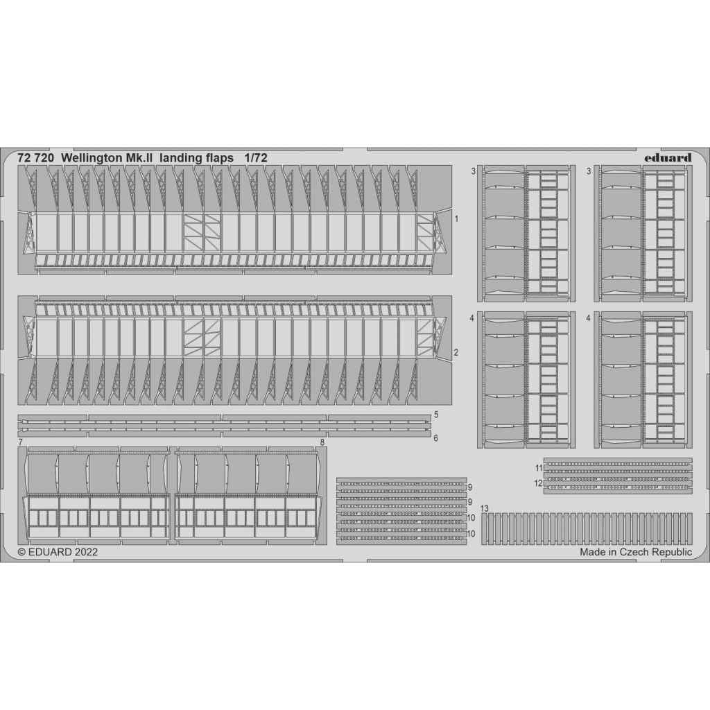 【新製品】72720 1/72 ヴィッカース ウェリントン Mk.II ランディングフラップ (エアフィックス用)