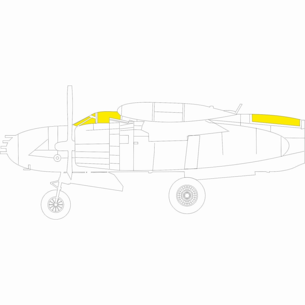 【新製品】EX844 1/48 ダグラス B-26K インベーダー 塗装マスクシール (ICM用)