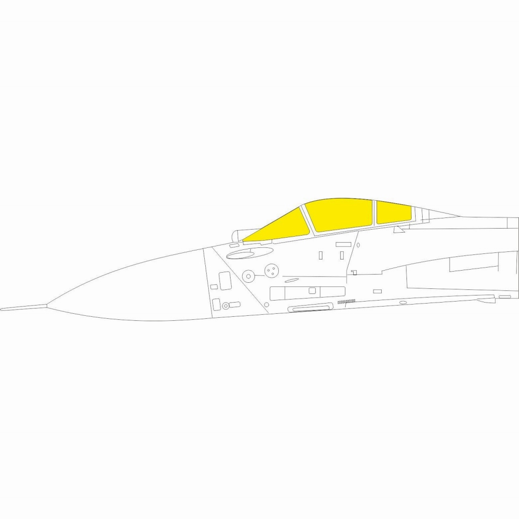 【新製品】EX872 1/48 Su-27K 塗装マスクシール (ミニベース用)