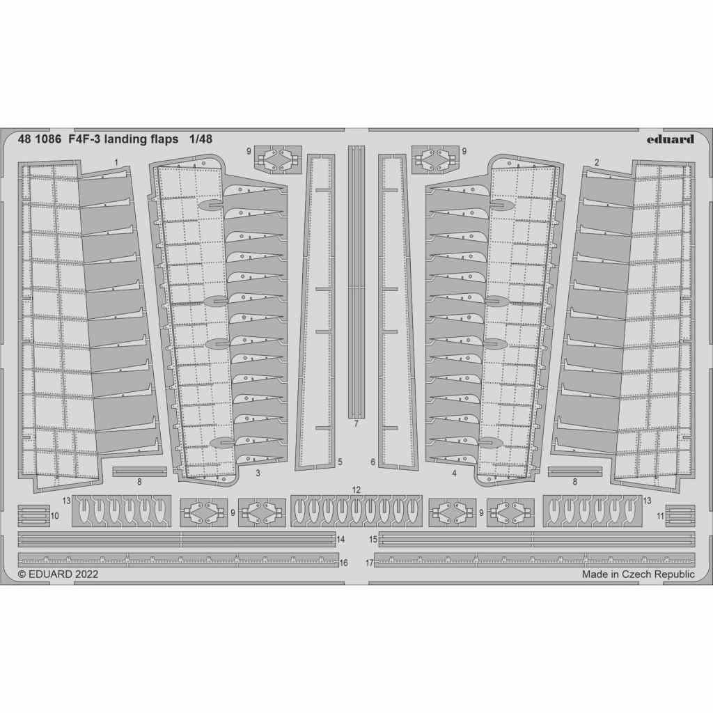 【新製品】481086 1/48 F4F-3 ランディングフラップ (エデュアルド用)