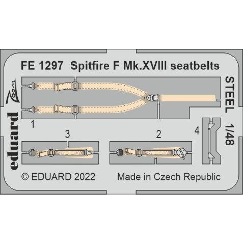 【新製品】FE1297 塗装済 1/48 スピットファイア F Mk.XVIII シートベルト (ステンレス製)(エアフィックス用)