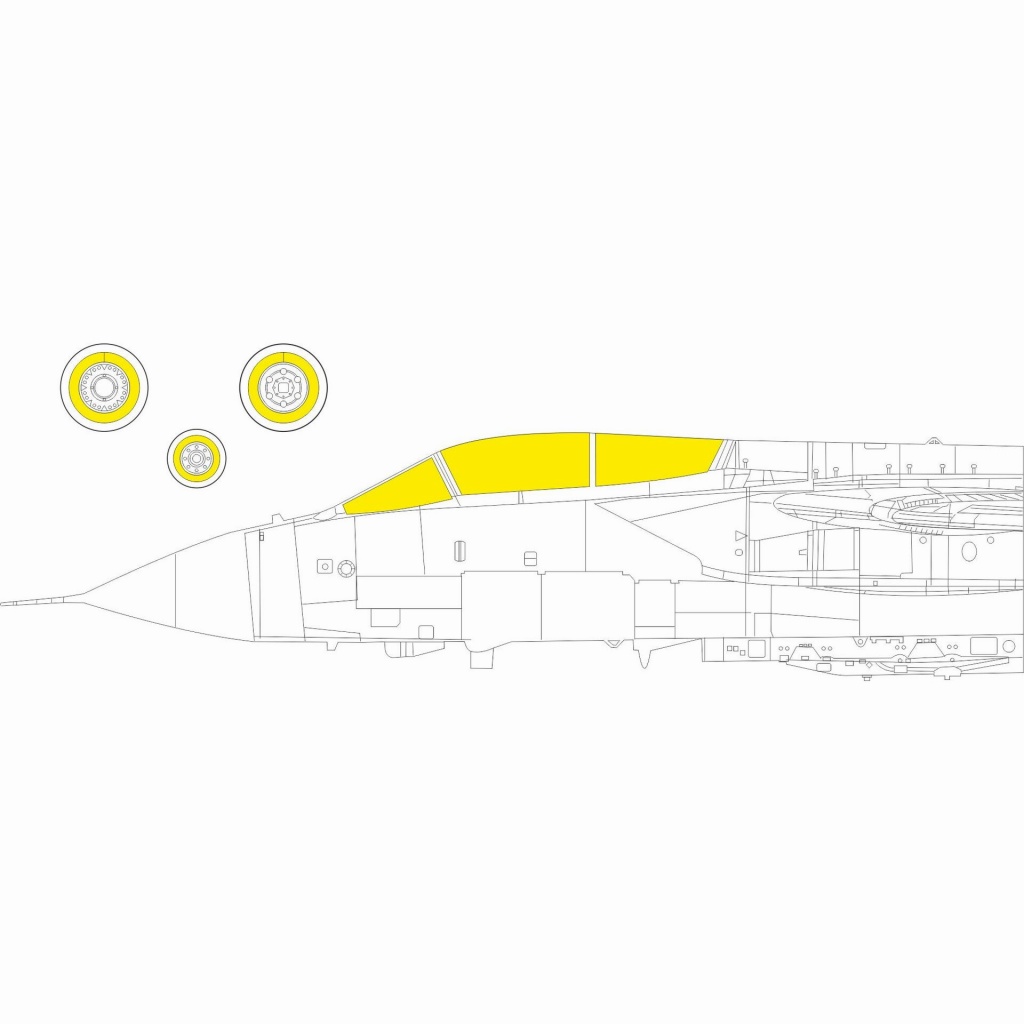 【新製品】EX905 1/48 トーネード IDS ｢Tフェース｣両面塗装マスクシール (エデュアルド/レベル用)