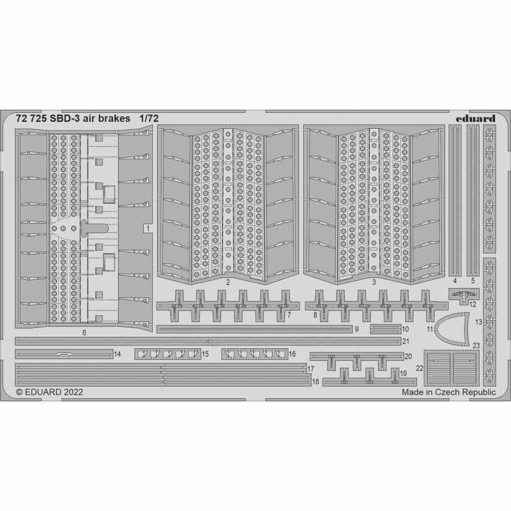 【新製品】72725 1/72 SBD-3 ドーントレス エアブレーキ (フライホーク用)