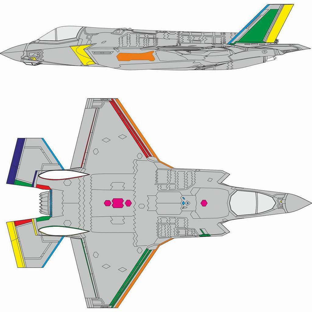 【新製品】CX672 1/72 F-35B ライトニングII RAMコーティング塗装マスクシール (タミヤ用)