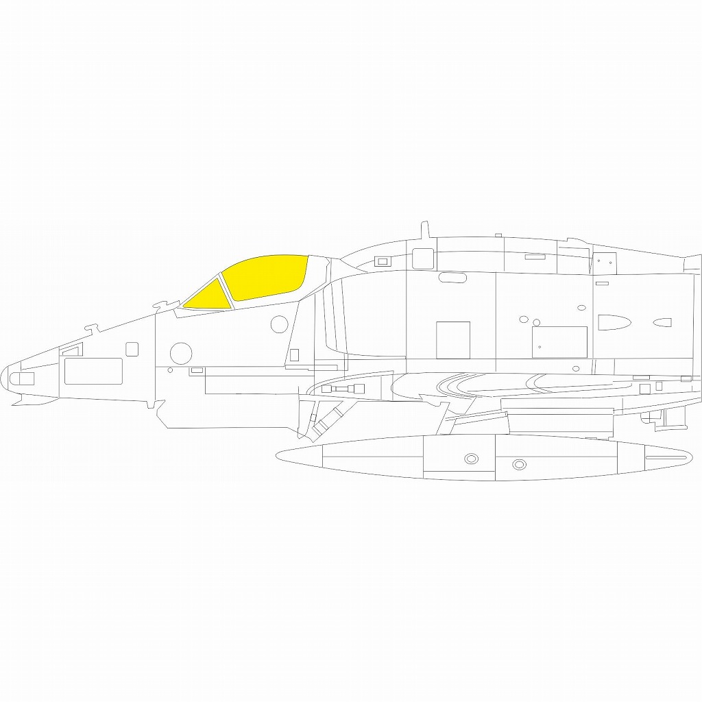 【新製品】EX1070 1/48 ダグラス A-4M スカイホーク ｢Tフェース｣両面塗装マスクシール (マジックファクトリー用)