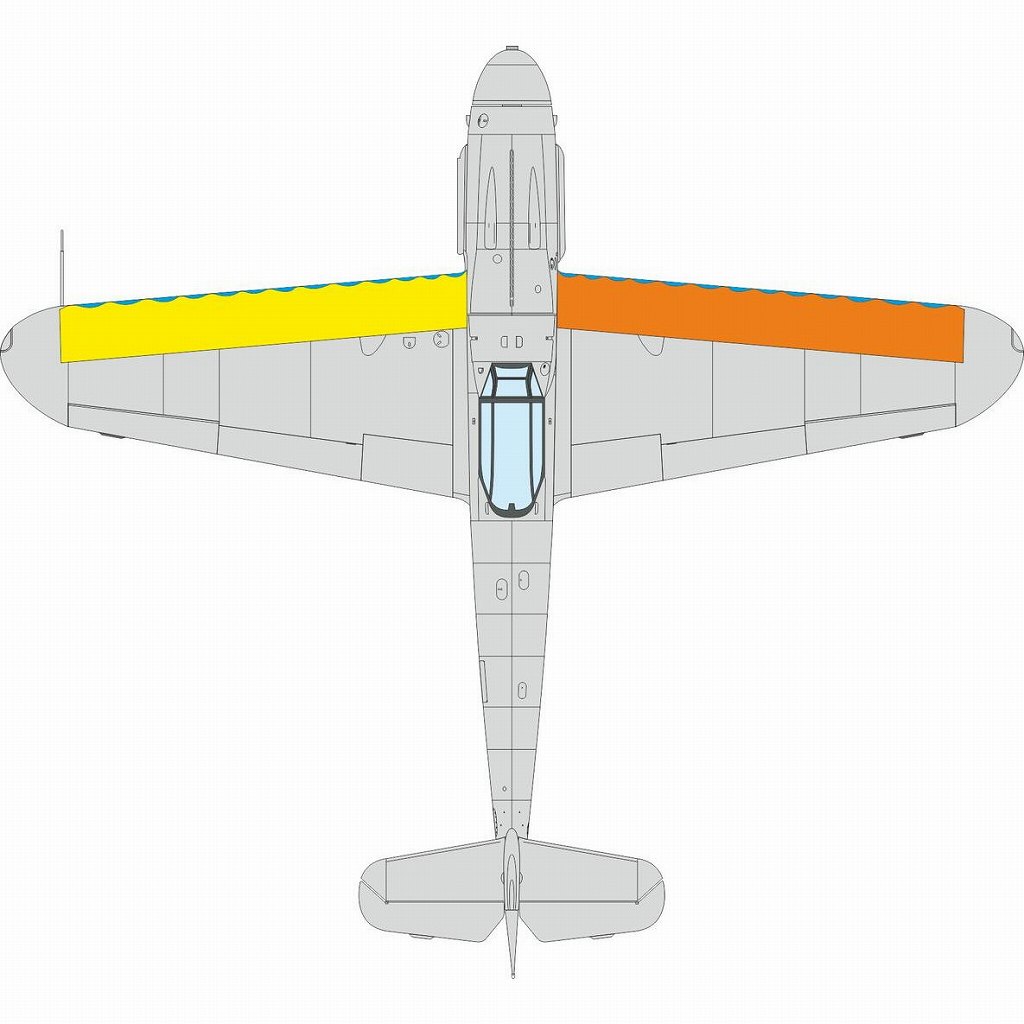 【新製品】CX676 1/72 メッサーシュミット Bf109G 主翼前縁迷彩 塗装マスクシール (汎用)