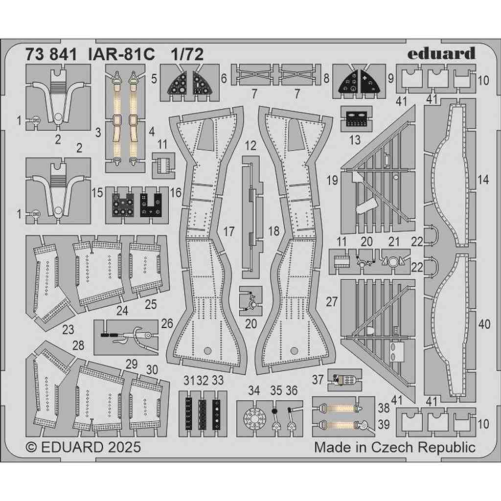 【新製品】73841 塗装済 1/72 IAR-81C エッチングパーツ (IBG用)