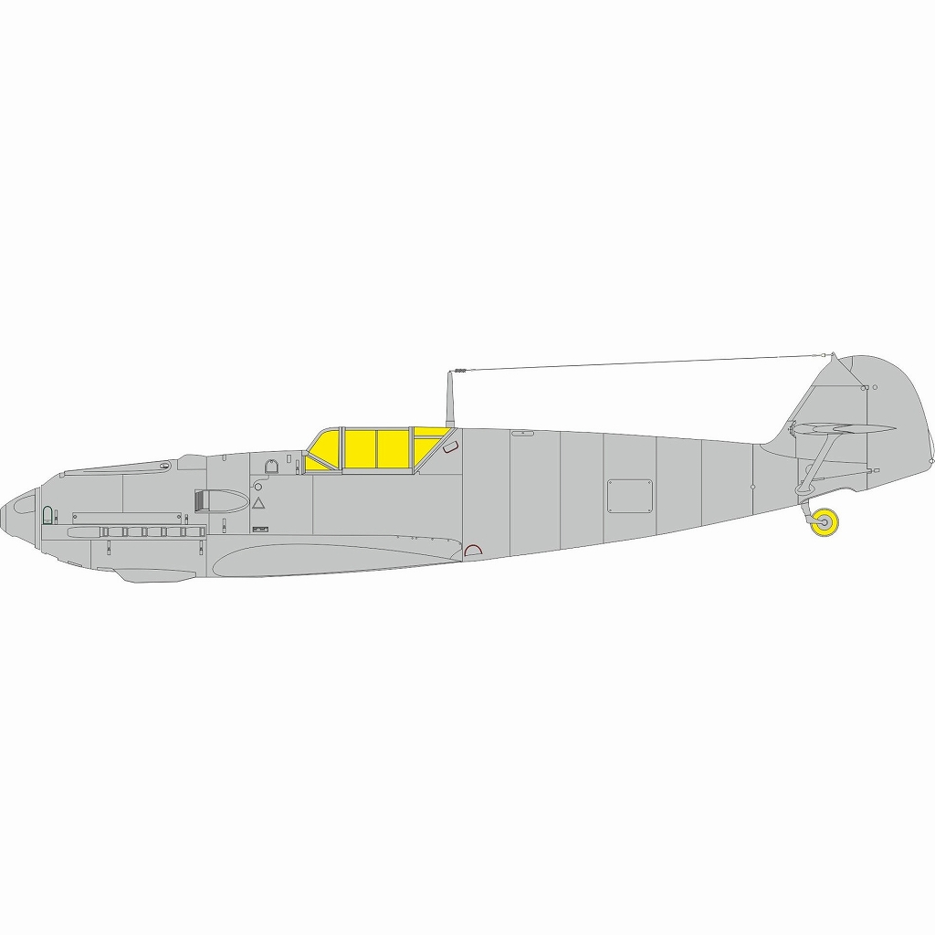 【新製品】JX330 1/32 メッサーシュミット Bf109F-2 塗装マスクシール (ハセガワ用)