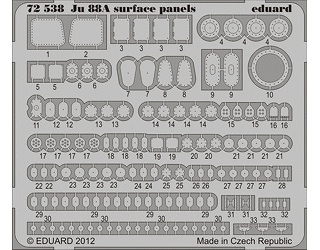 【新製品】[8591437725380] 72538)ユンカース Ju88A 機体パネル