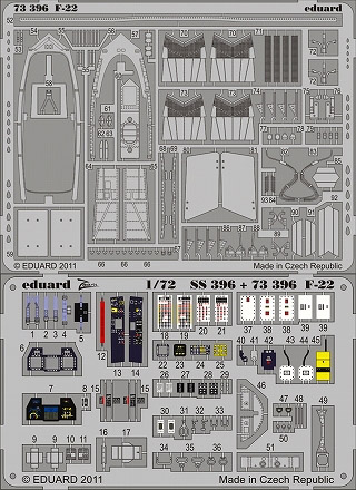 【新製品】[8591437733965] 73396)塗装済 F-22 ラプター 内/外装