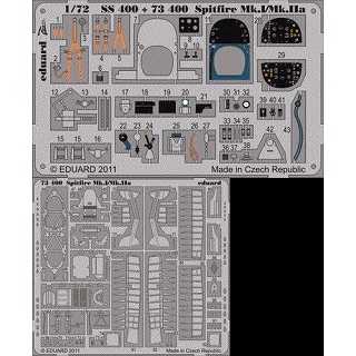 【新製品】[8591437734009] 73400)塗装済 スピットファイアMk.I/Mk.IIa 内/外装