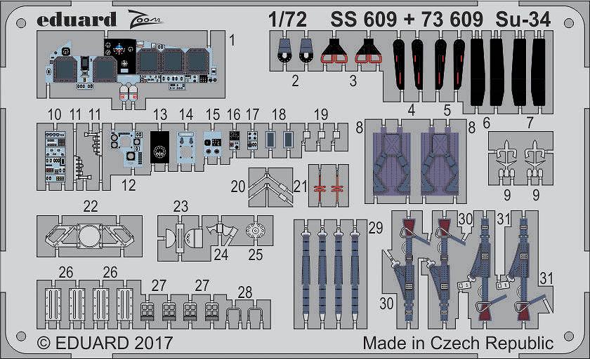 【新製品】73609)塗装済 スホーイ Su-34 フルバック