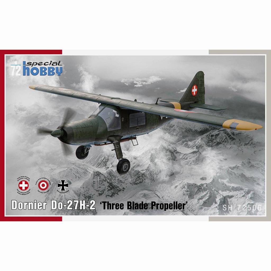 【新製品】72506 1/72 ドルニエ Do-27H-2 3枚プロペラ型