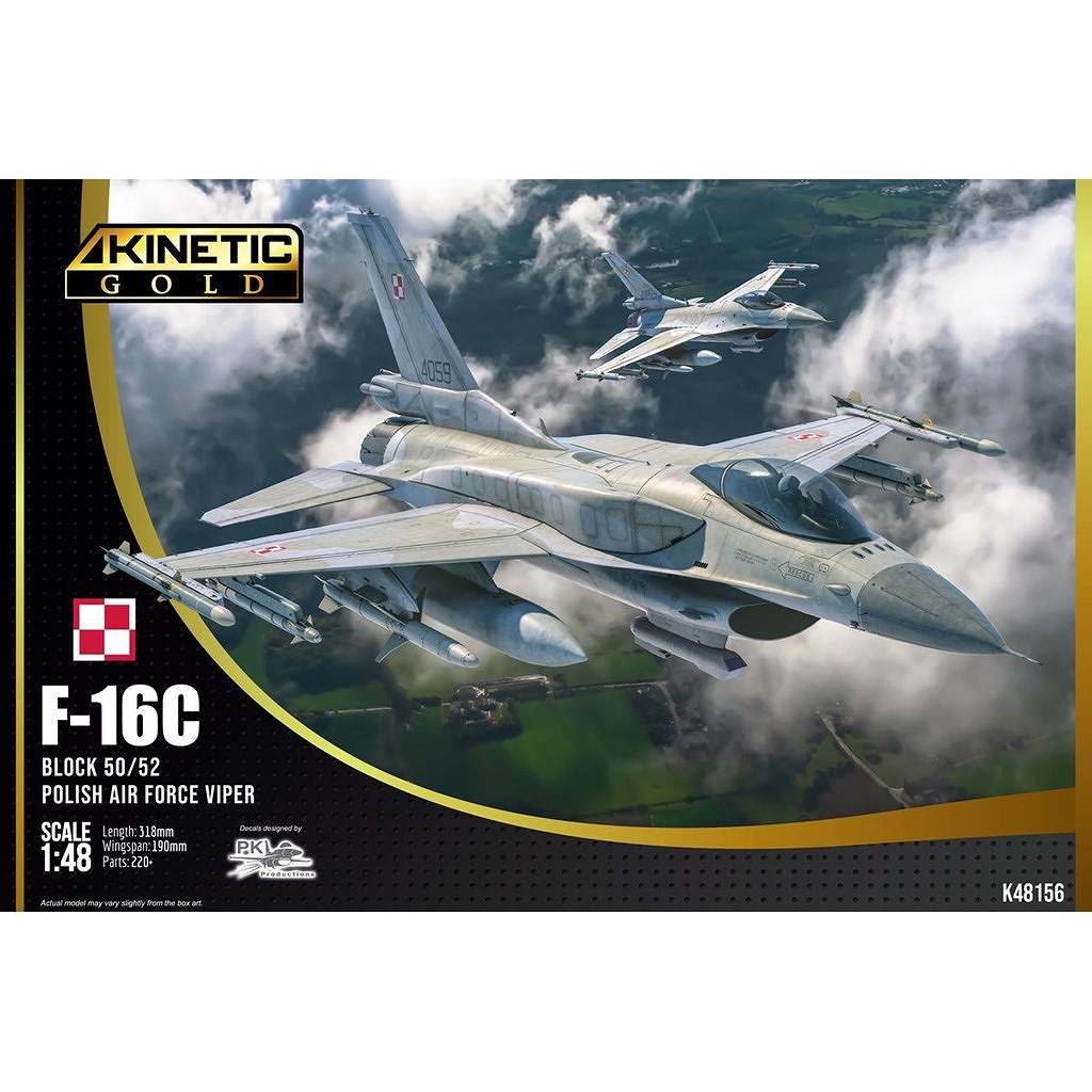 【新製品】K48156 1/48 F-16C ブロック50/52 ポーランド空軍 ヴァイパー w/CFT