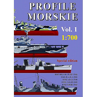 【新製品】[9788364000102] PROFILE MORSKIE 1:700 Vol.1)HMS レゾリューション/イーグル/エイジャックス/ナイアド/オリビ