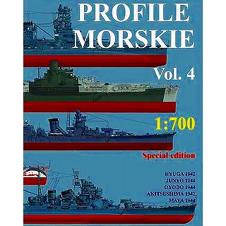 【新製品】[9788364000409] PROFILE MORSKIE 1:700 Vol.4)日向/隼鷹/大淀/秋津洲/摩耶